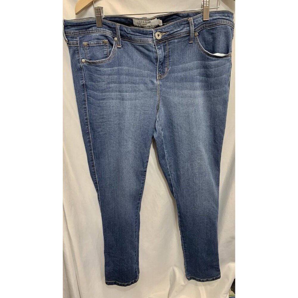 Torrid Womens Plus Blue Jeans 18R Luxe Skinny